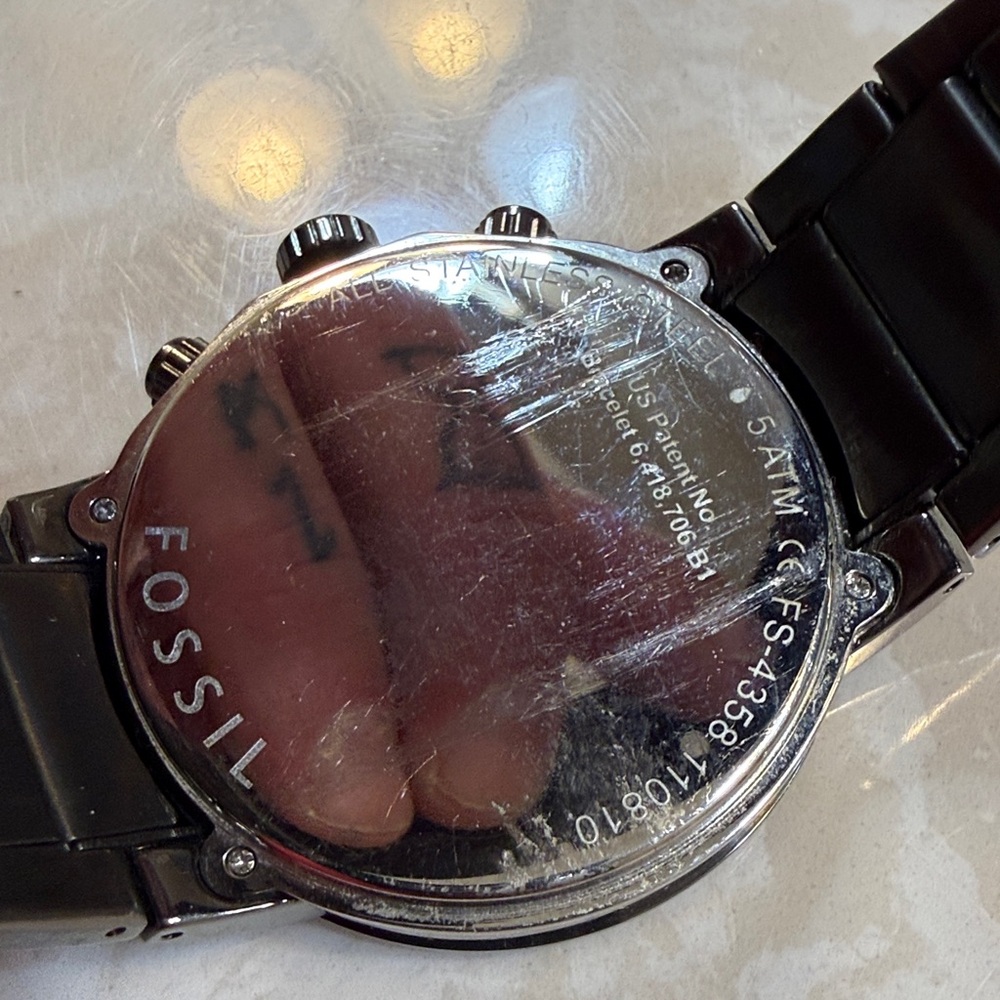 Fossil Dark Gray Chronograph Watch - Picture 6 of 11